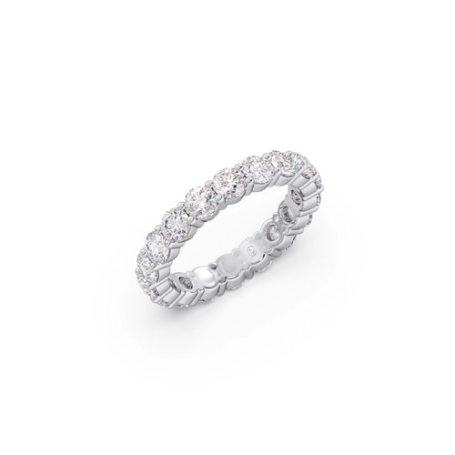 3.06CT Round Cut Diamond Eternity Band