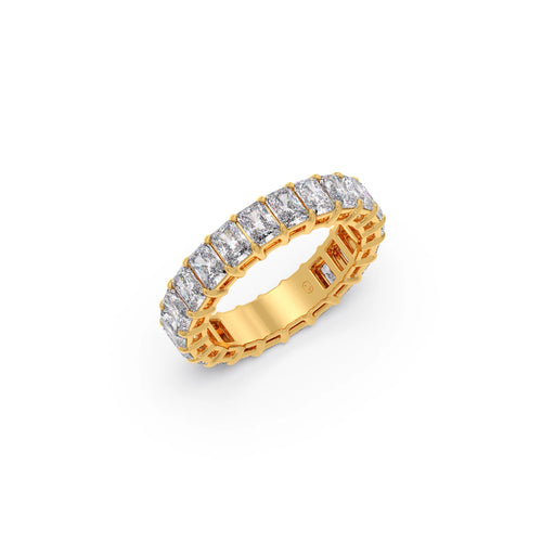 3.86ct Radiant Cut Diamond Eternity Band