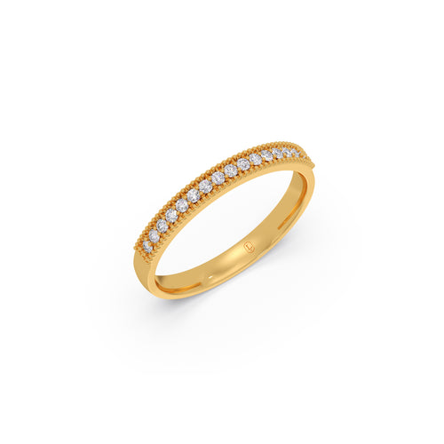 0.12 ct Round Diamond Channel Eternity Band