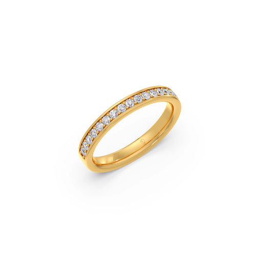 0.306ct Half Eternity Pave Diamond Band