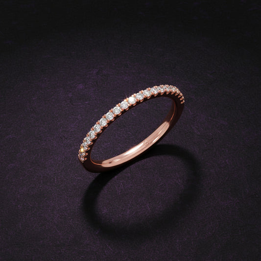 0.21ct Half Eternity Diamond Band