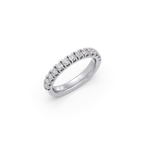 0.75ct Half Eternity Prong Diamond Band