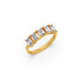 1.25ct Half Eternity Emerald Diamond Eternity Band