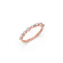 0.30ct Marquise & Round Diamond Half Eternity Band