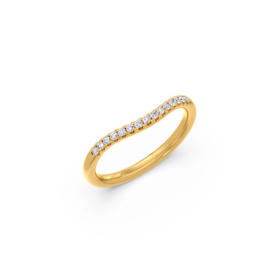 0.15Ct Half Eternity Round Diamond Band