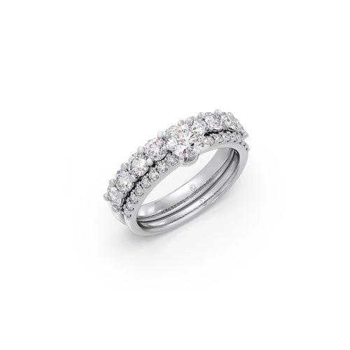 1.71ct Round Diamond  Stackable Ring