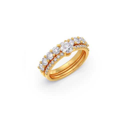 1.66ct Round Diamond Prong Stackable Ring