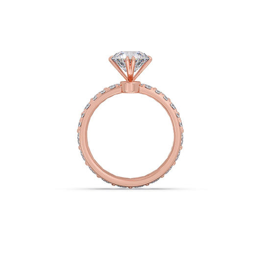 3.62ct Round Diamond Prong Stackable Ring