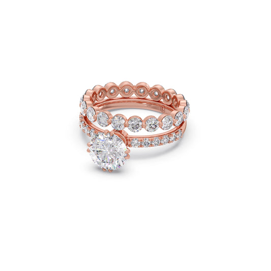 3.62ct Round Diamond Prong Stackable Ring