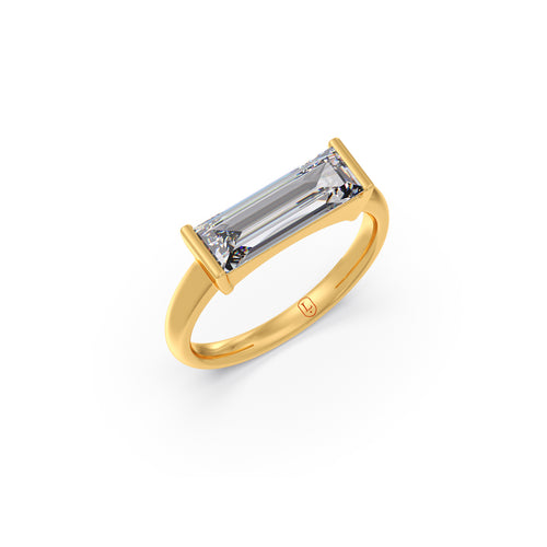 Horizon Baguette Diamond Ring