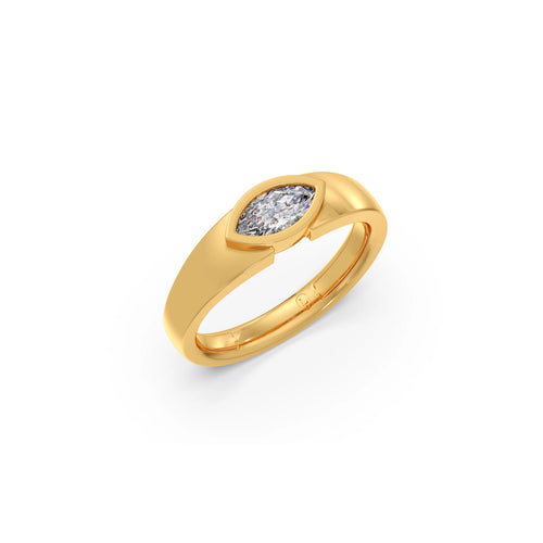 0.51ct Marquise Bezel Diamond Ring