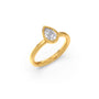 Pear Cut Bezel Solitaire Ring