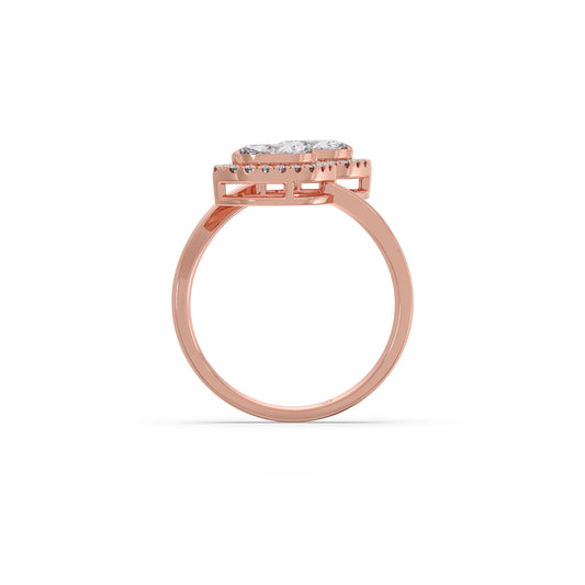 Marquise & Round Toi et Moi Ring