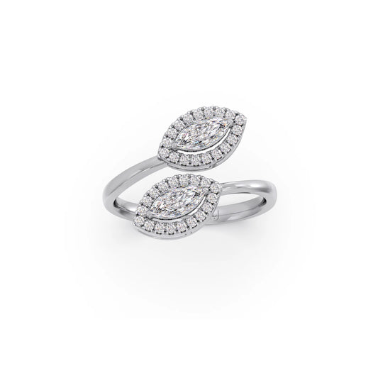 Marquise & Round Toi et Moi Ring