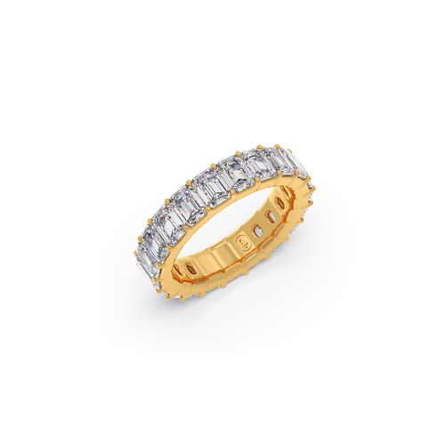 Luxurious Emerald Cut Full Eternity Ring