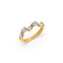 Pear Cut Diamond Half Eternity Ring