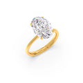 Oval Cathedral Solitaire Ring