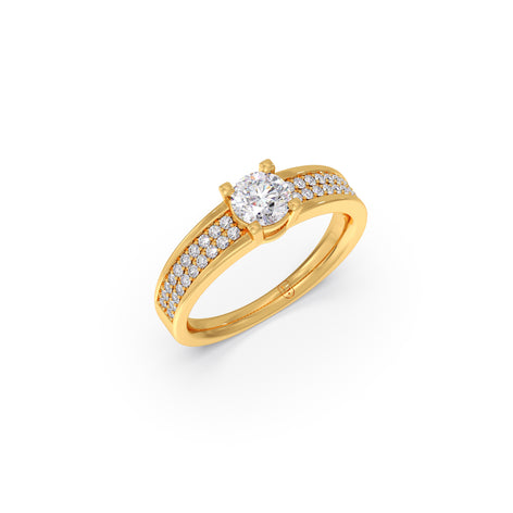 0.51 ct Round Solitaire Diamond Ring