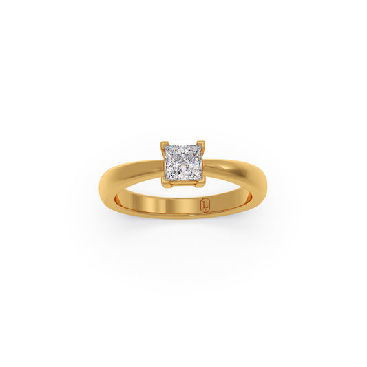Solitaire Princess Diamond Ring