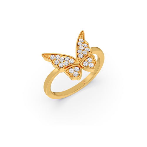 Fluttering Grace Diamond Ring