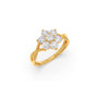 Round Diamond Rosette Ring