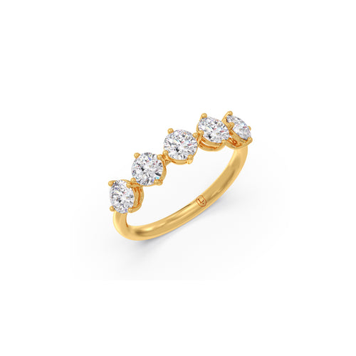 Five Stone Round Diamond Ring