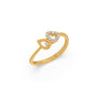 Romantic Heart & Drop Diamond Ring