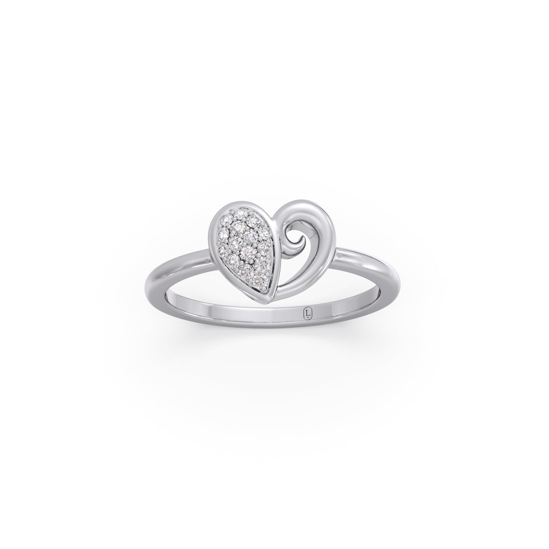Twilight Heart Diamond Ring