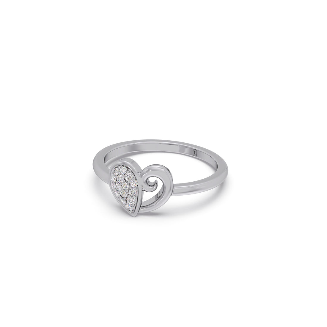 Twilight Heart Diamond Ring