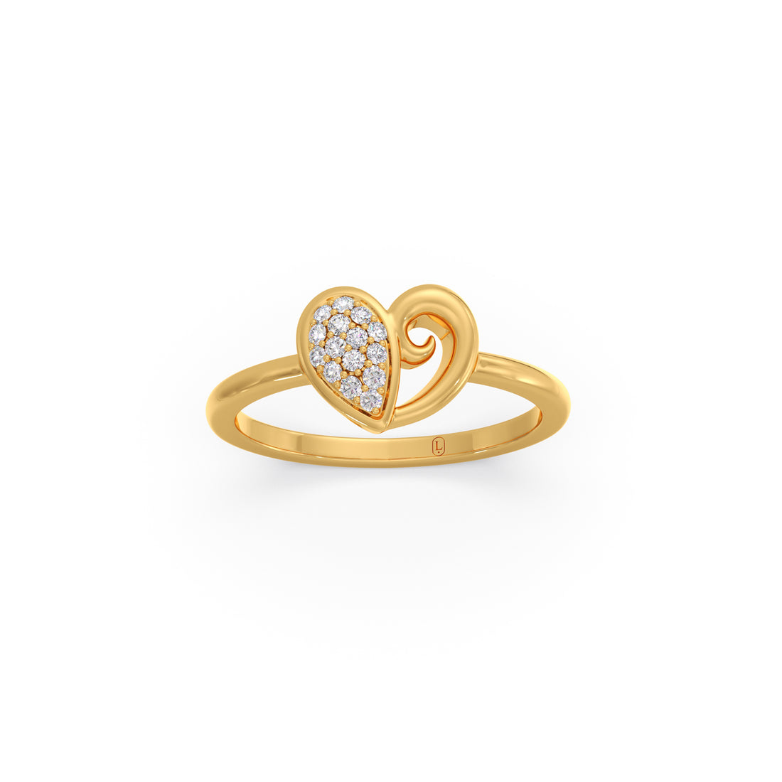 Twilight Heart Diamond Ring