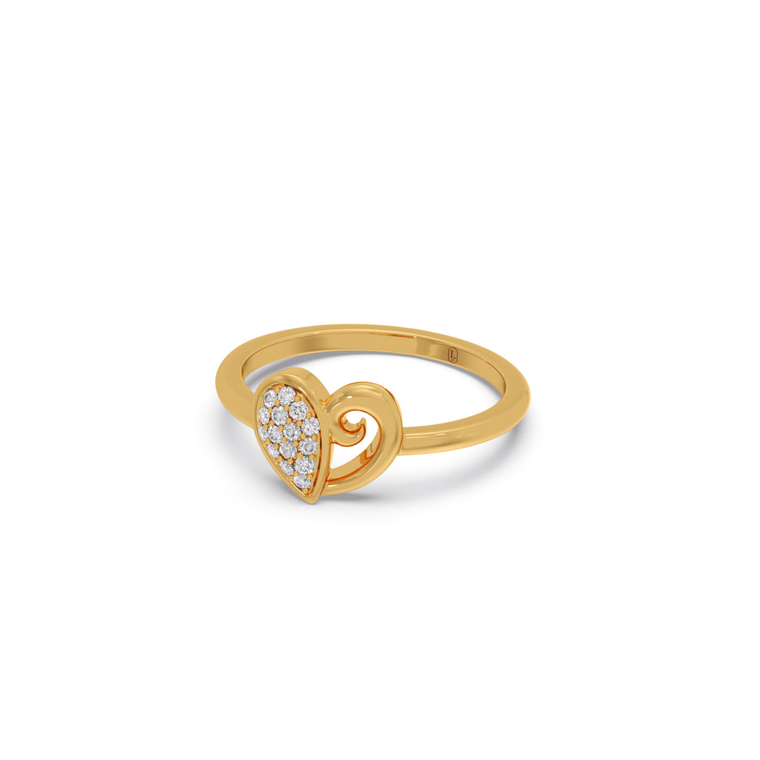 Twilight Heart Diamond Ring