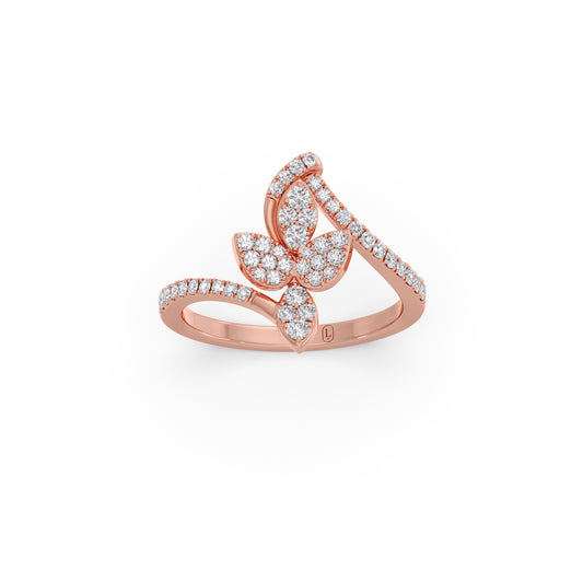 Auretwist Diamond Ring - Rose