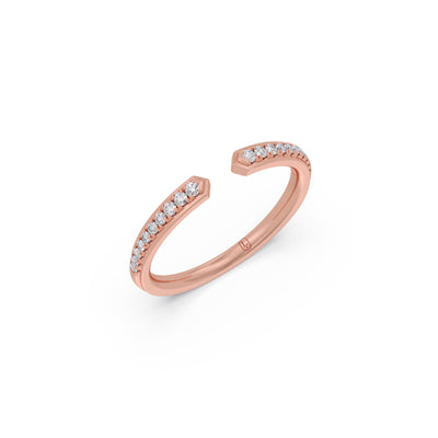 The Embrace Round Diamond Gap Ring