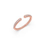 The Embrace Round Diamond Gap Ring