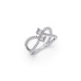 Intertwined Emerald Cut Solitaire Diamond Ring