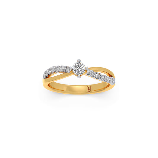 Eternal Twine Diamond Ring - Yellow