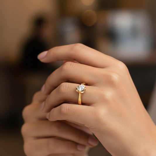 0.30 cts Elegant Solitaire Diamond Ring