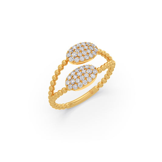 Bubble Cluster Round Diamond Ring