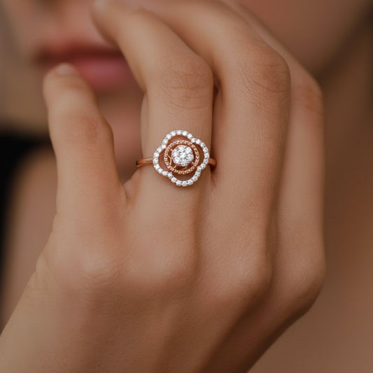 Cluster Glow Diamond Ring