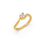0.309 cts Pear Solitaire Classic Diamond Ring