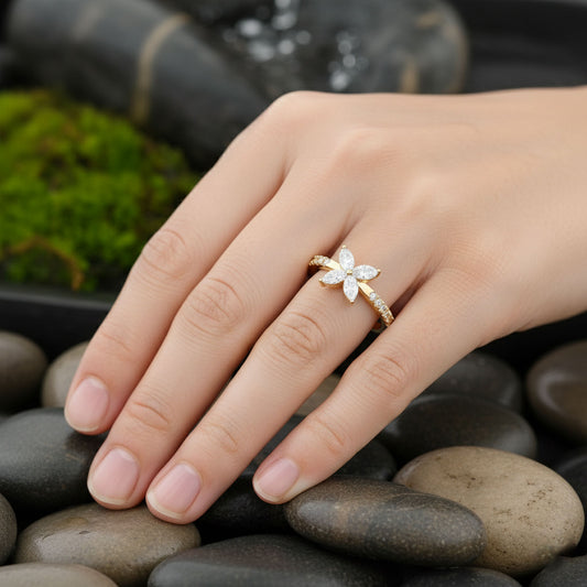 The Marquise Spark Diamond Ring