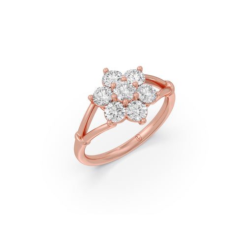 Elegance Bloom Diamond Ring
