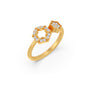 Dual Star Floral Diamond Ring