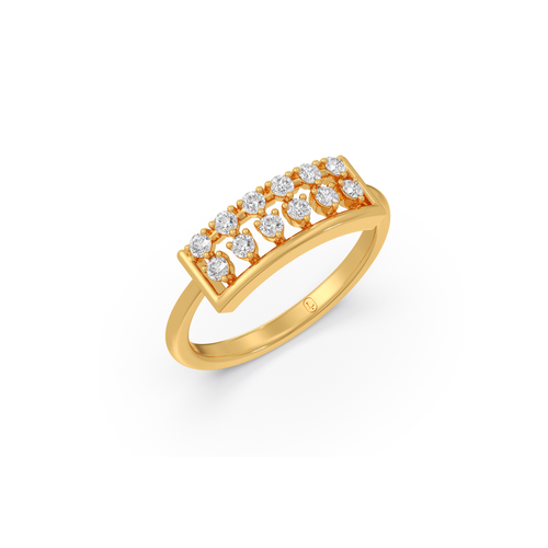 Shimmer Bar Diamond Ring