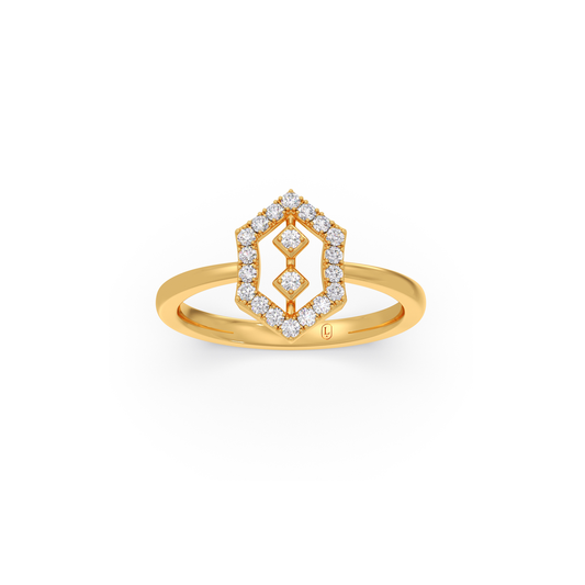 Mirage Hexa Diamond Ring