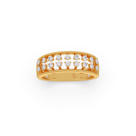 Glow Round Diamond Ring - Yellow
