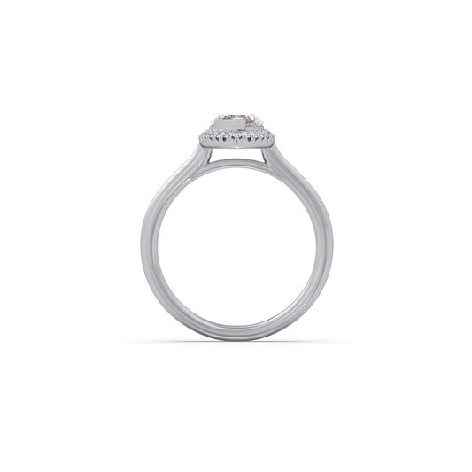 Signature Pear Solitaire Diamond Ring - White