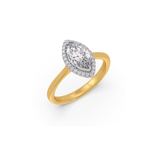 Signature Pear Solitaire Diamond Ring - Yellow