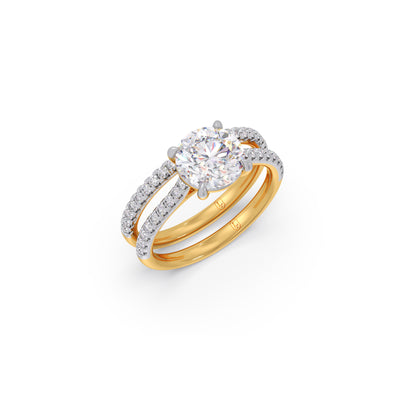 Elegant Solitaire Stackable Ring