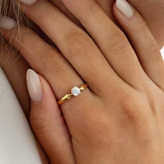 0.25 cts Classic Solitaire Diamond Ring